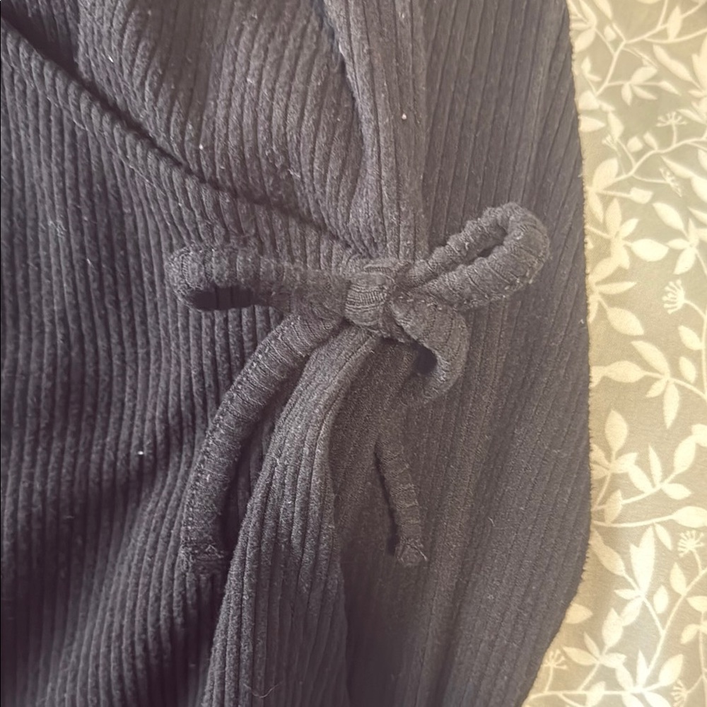 Old Navy Black Wrap Blouse